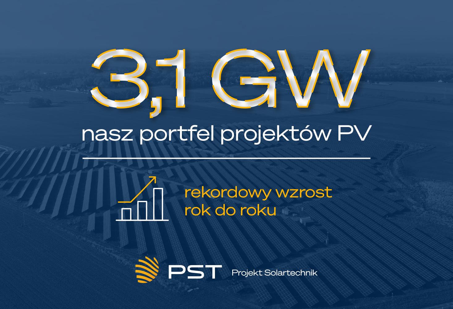 3,1 GW Projekt Solartechnik